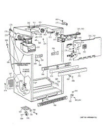 03 - Cabinet Parts parts for Ge Refrigerator TBX18SIBQLAA from AppliancePartsPros.com
