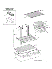 04 - Shelf Parts parts for Ge Refrigerator TBX18SIBQLAA from AppliancePartsPros.com