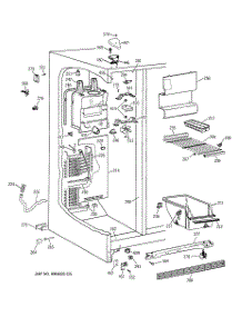 03 - Freezer Section parts for Ge Refrigerator TFX25ZABCAA from AppliancePartsPros.com