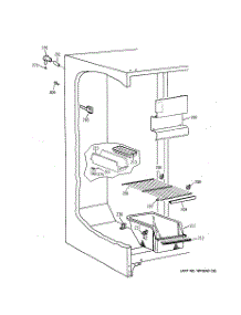 04 - Freezer Section parts for Ge Refrigerator TFX22JABCWW from AppliancePartsPros.com
