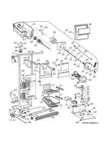 03 - Freezer Section parts for Ge Refrigerator TPX21PRBCWW from AppliancePartsPros.com