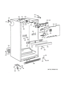03 - Cabinet parts for Ge Refrigerator TBX18AABRRAA from AppliancePartsPros.com