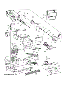 02 - Freezer Section parts for Ge Refrigerator MSG20GWBCWW from AppliancePartsPros.com