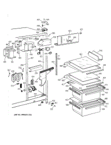 03 - Fresh Food Section parts for Ge Refrigerator MSG20GWBCWW from AppliancePartsPros.com