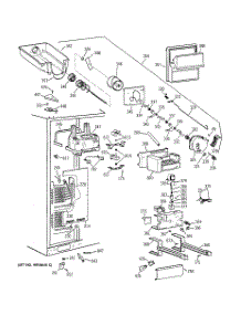 03 - Freezer Section parts for Ge Refrigerator TPX24PBBBWW from AppliancePartsPros.com