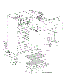 02 - Cabinet parts for Ge Refrigerator TBX16SABMRAA from AppliancePartsPros.com
