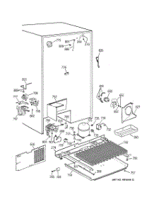 07 - Unit Parts parts for Ge Refrigerator TPX24PBBBWW from AppliancePartsPros.com
