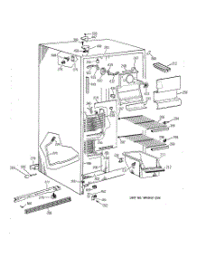 02 - Freezer Section parts for Ge Refrigerator TFT22JABCWW from AppliancePartsPros.com