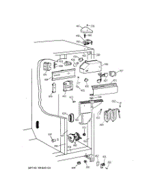 05 - Fresh Food Section parts for Ge Refrigerator TFX22KRCBAA from AppliancePartsPros.com
