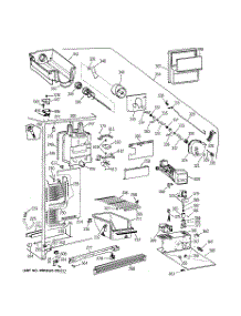 04 - Freezer Section parts for Ge Refrigerator TFX22KRCCAA from AppliancePartsPros.com