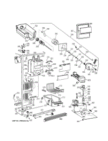 03 - Freezer Section parts for Ge Refrigerator TFX22PPBCAA from AppliancePartsPros.com