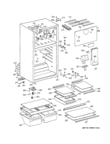 02 - Cabinet parts for Ge Refrigerator TBT18NABMRWW from AppliancePartsPros.com