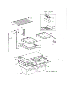 04 - Shelf Parts parts for Ge Refrigerator TBX19ZIBRRWW from AppliancePartsPros.com