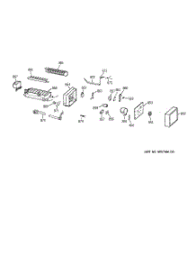 08 - Icemaker Wr30x0327 parts for Ge Refrigerator TFX22QRCBWW from AppliancePartsPros.com