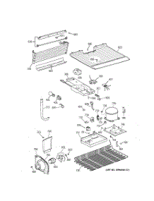 03 - Unit Parts parts for Ge Refrigerator TBX18TABMRWW from AppliancePartsPros.com