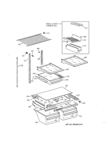 04 - Shelf Parts parts for Ge Refrigerator TBX18AABQRAA from AppliancePartsPros.com