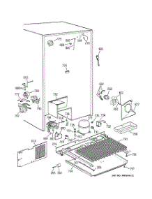 07 - Unit Parts parts for Ge Refrigerator TPX24PPBBWW from AppliancePartsPros.com