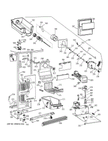 03 - Freezer Section parts for Ge Refrigerator TFT22PRBCAA from AppliancePartsPros.com