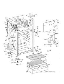 02 - Cabinet parts for Ge Refrigerator TBX14SIBJLWW from AppliancePartsPros.com