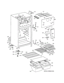 02 - Cabinet parts for Ge Refrigerator TBT14DABKRAA from AppliancePartsPros.com