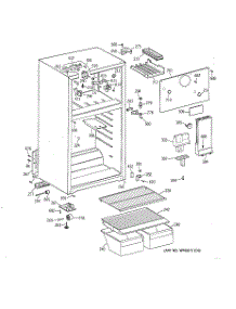 02 - Cabinet parts for Ge Refrigerator TBT16SABKRAA from AppliancePartsPros.com