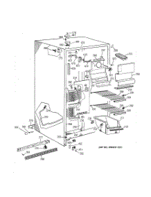 02 - Freezer Section parts for Ge Refrigerator TFZ20JABCWW from AppliancePartsPros.com