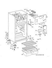 02 - Cabinet parts for Ge Refrigerator TBX16SYBJLWW from AppliancePartsPros.com