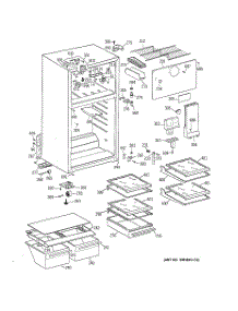 02 - Cabinet parts for Ge Refrigerator TBX16JABJRWW from AppliancePartsPros.com