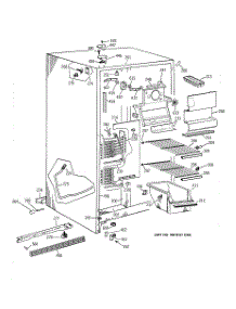 02 - Freezer Section parts for Ge Refrigerator TFK20JABCAA from AppliancePartsPros.com