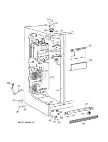 04 - Freezer Section parts for Ge Refrigerator TFX20JRBCWW from AppliancePartsPros.com