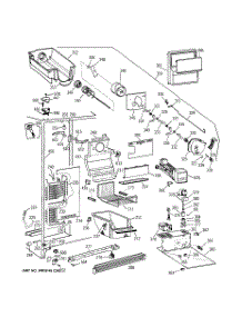 03 - Freezer Section parts for Ge Refrigerator TFG27PRBBWW from AppliancePartsPros.com