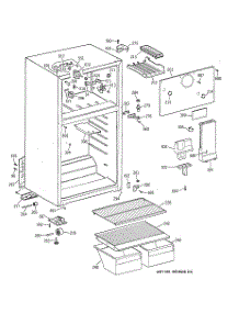 02 - Cabinet parts for Ge Refrigerator TBX14SABJRWW from AppliancePartsPros.com
