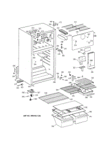 02 - Cabinet parts for Ge Refrigerator TBX16DABJRWW from AppliancePartsPros.com