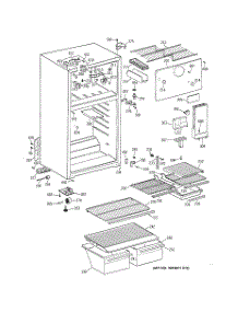 02 - Cabinet parts for Ge Refrigerator TBX18SYBJRAA from AppliancePartsPros.com