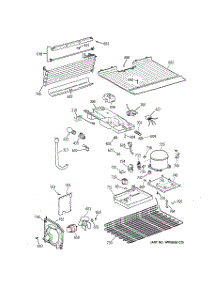 03 - Unit Parts parts for Ge Refrigerator TBT14SABKRAA from AppliancePartsPros.com