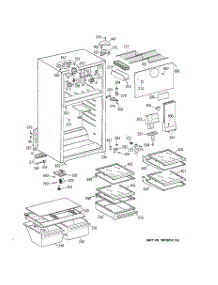02 - Cabinet parts for Ge Refrigerator TBJ16JABLRWW from AppliancePartsPros.com