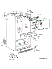 03 - Cabinet Parts parts for Ge Refrigerator TBX21DACARWW from AppliancePartsPros.com
