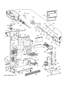 03 - Freezer Section parts for Ge Refrigerator TFT27PRBBWW from AppliancePartsPros.com