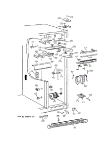 05 - Fresh Food Section parts for Ge Refrigerator TFK28ZFBBAA from AppliancePartsPros.com