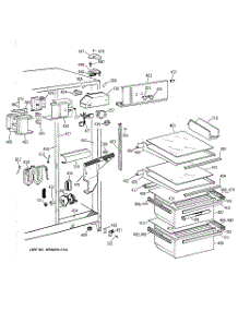 03 - Fresh Food Section parts for Ge Refrigerator MSK22GRBBAA from AppliancePartsPros.com