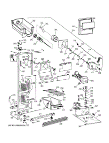 02 - Freezer Section parts for Ge Refrigerator MST25GRBBWW from AppliancePartsPros.com