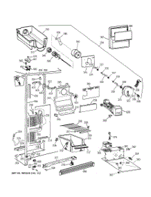 02 - Freezer Section parts for Ge Refrigerator TFT25JWBBAA from AppliancePartsPros.com