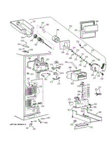 03 - Freezer Section parts for Ge Refrigerator TFT28PFBBAA from AppliancePartsPros.com