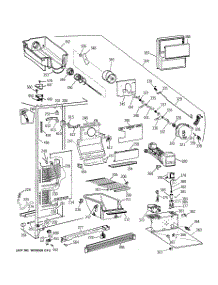 02 - Freezer Section parts for Ge Refrigerator MSK22GRBBAD from AppliancePartsPros.com