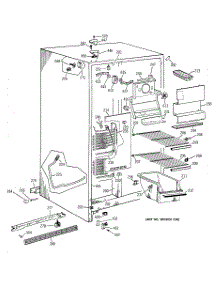 02 - Freezer Section parts for Ge Refrigerator MSG22GABBWW from AppliancePartsPros.com