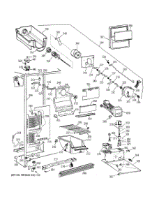 02 - Freezer Section parts for Ge Refrigerator MSG25GRBBWW from AppliancePartsPros.com
