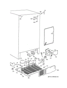 04 - Unit Parts parts for Ge Refrigerator TFT25JWBBWW from AppliancePartsPros.com
