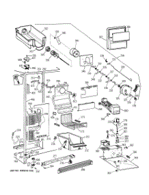 03 - Freezer Section parts for Ge Refrigerator TFT22PRBBAA from AppliancePartsPros.com