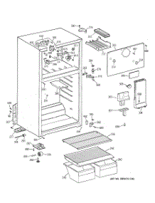 02 - Cabinet parts for Ge Refrigerator TBX16SYBHRWW from AppliancePartsPros.com