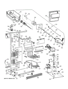 03 - Freezer Section parts for Ge Refrigerator TFK22PRBBAA from AppliancePartsPros.com